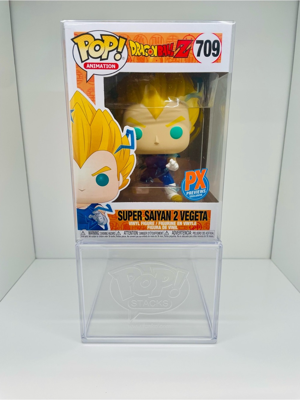 #709 Funko POP! Dragon Ball Z Super Saiyan 2 Vegeta - PX EXCLUSIVE